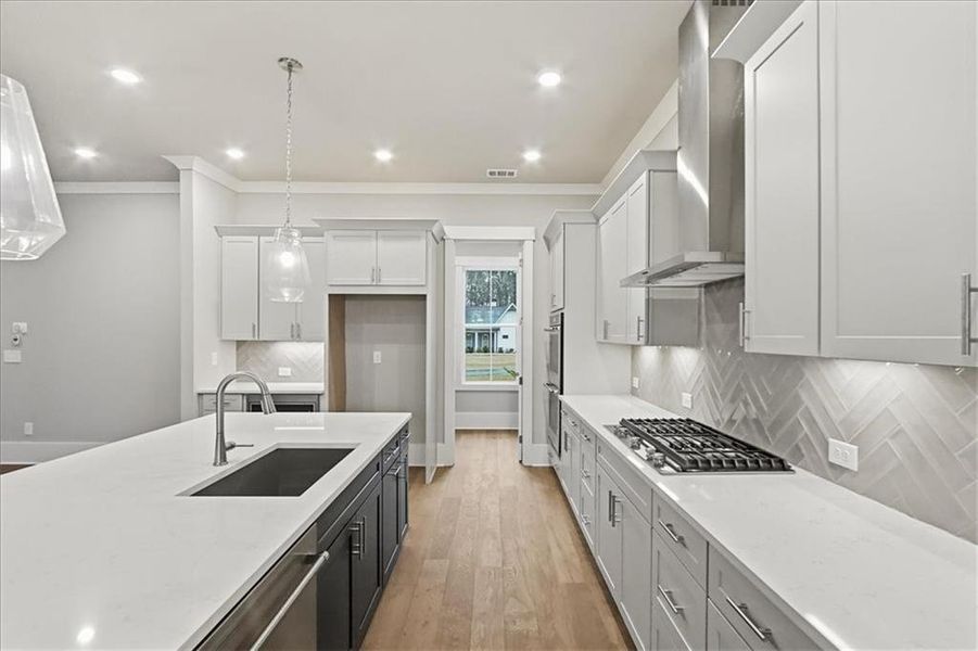 Furnished interior view inside a new home in Old Town Estates, Dacula (Image 8).