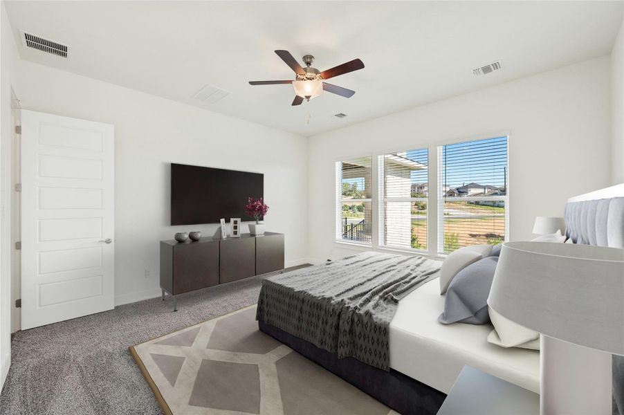 Furnished interior view inside a new home in Rough Hollow, Lakeway (Image 11). Furnished interior view inside a new home in Rough Hollow, Lakeway (Image 11).