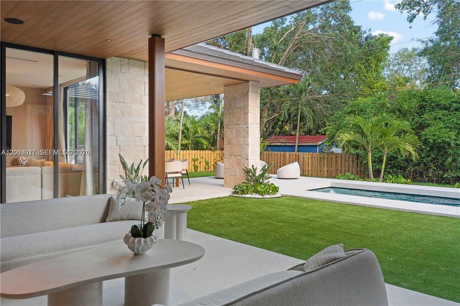 Exterior details and patio area of a home in , Miami (Image 26).