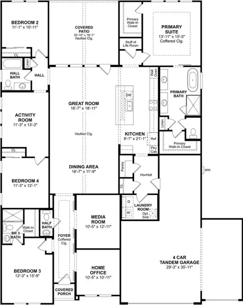 The Geneva floor plan by K. Hovnanian Homes. 1st Floor shown. *Prices, plans, dimensions, features, specifications, materials, and availability of homes or communities are subject to change without notice or obligation. The Geneva floor plan by K. Hovnanian Homes. 1st Floor shown. *Prices, plans, dimensions, features, specifications, materials, and availability of homes or communities are subject to change without notice or obligation.