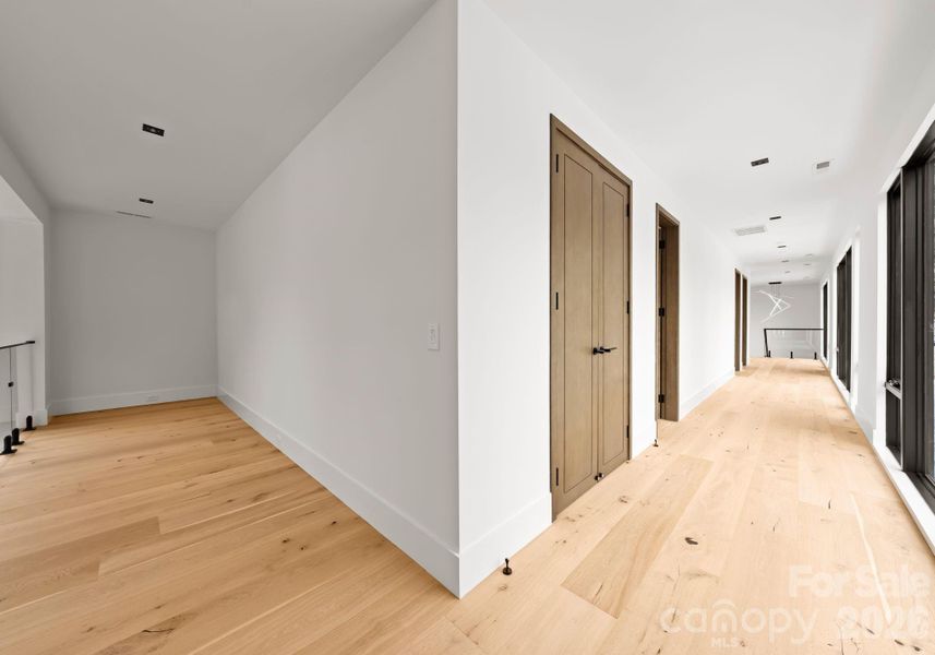 Upper-level hallway. Upper-level hallway.