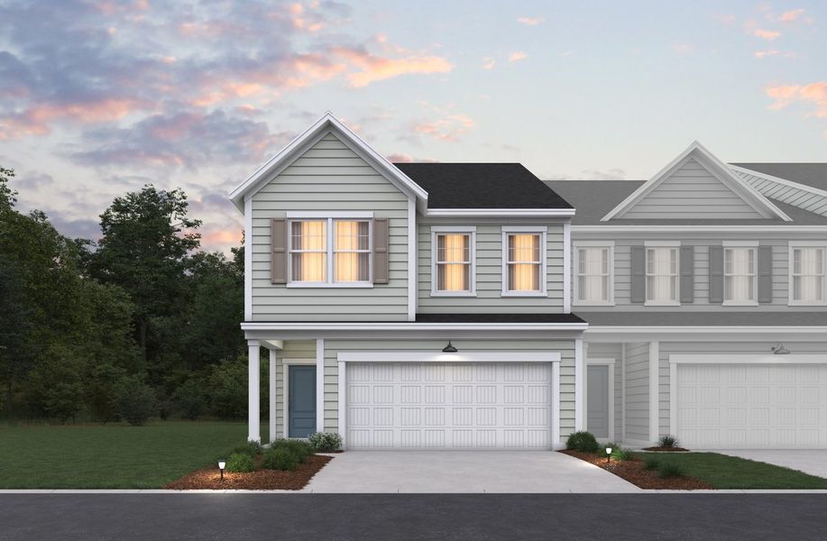 Representative exterior photo of a completed home built from the Maxwell by Beazer Homes in Ashley Walk Townes, Charleston, SC (Image 12).