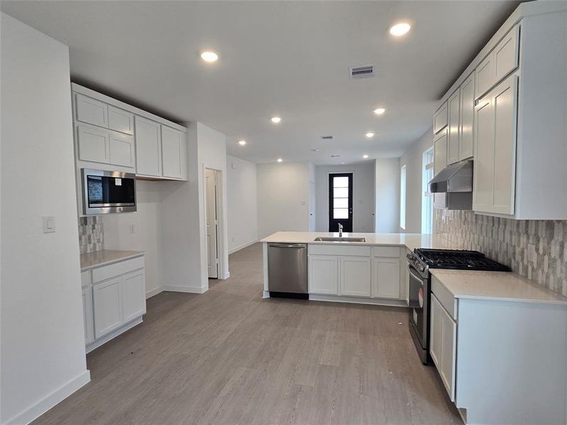 Pics are not of actual home.  They are a representative of a home of the same floor plan