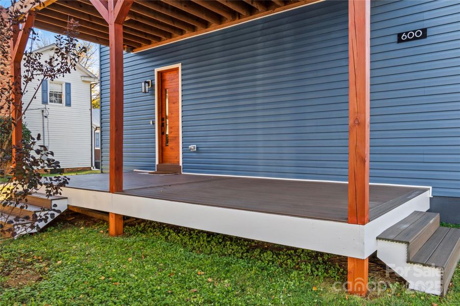 Exterior details and patio area of a home in , Winston-Salem (Image 22).