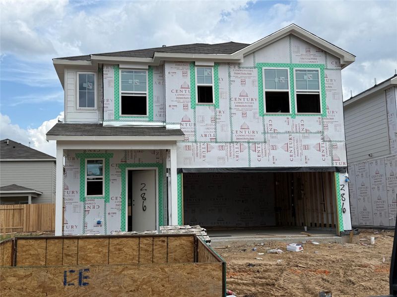 In-progress construction of a new home in Lakes at Black Oak, Magnolia, TX (Image 21).