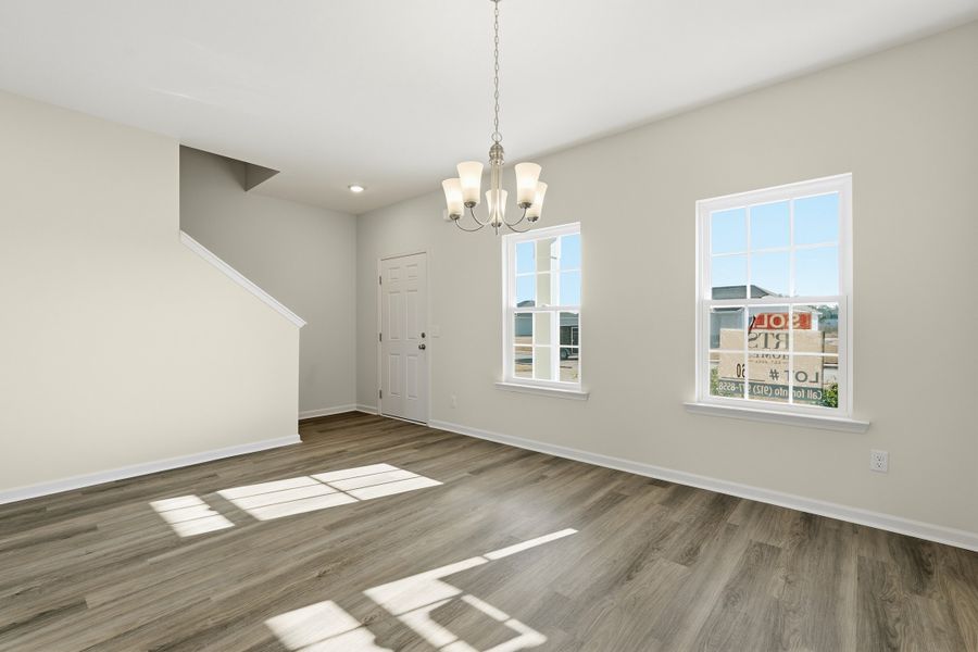 Representative unfurnished interior of a home built from the The Catherine by RTS Homes in The Village at Sassafras, Allenhurst (Image 22).