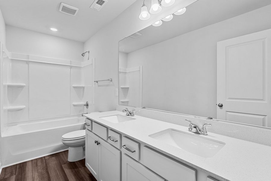 Furnished interior view inside a new home in Hanes Lake, Winston-Salem (Image 15). Furnished interior view inside a new home in Hanes Lake, Winston-Salem (Image 15).