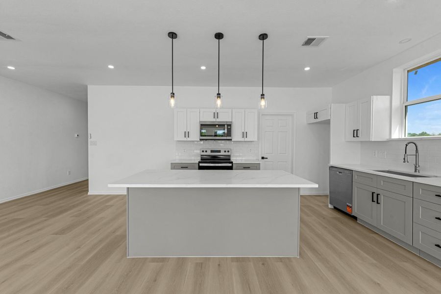Furnished interior view inside a new home in , Cleveland (Image 8).