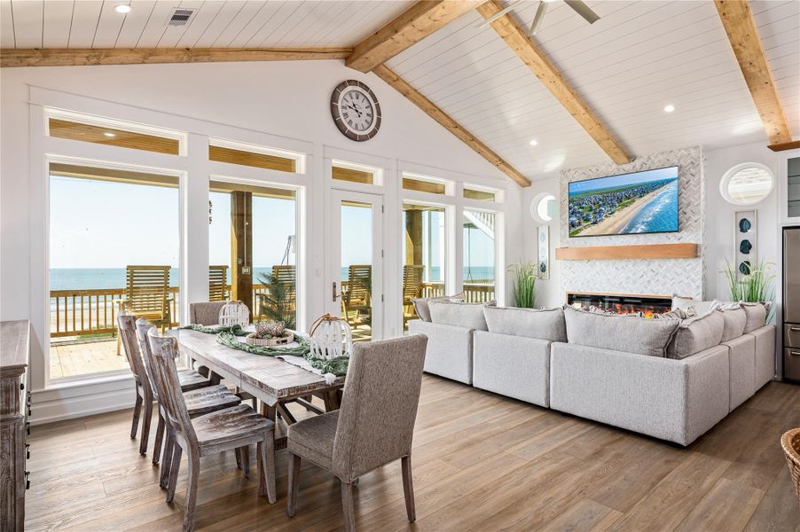 Furnished interior view inside a new home in , Bolivar Peninsula (Image 36).