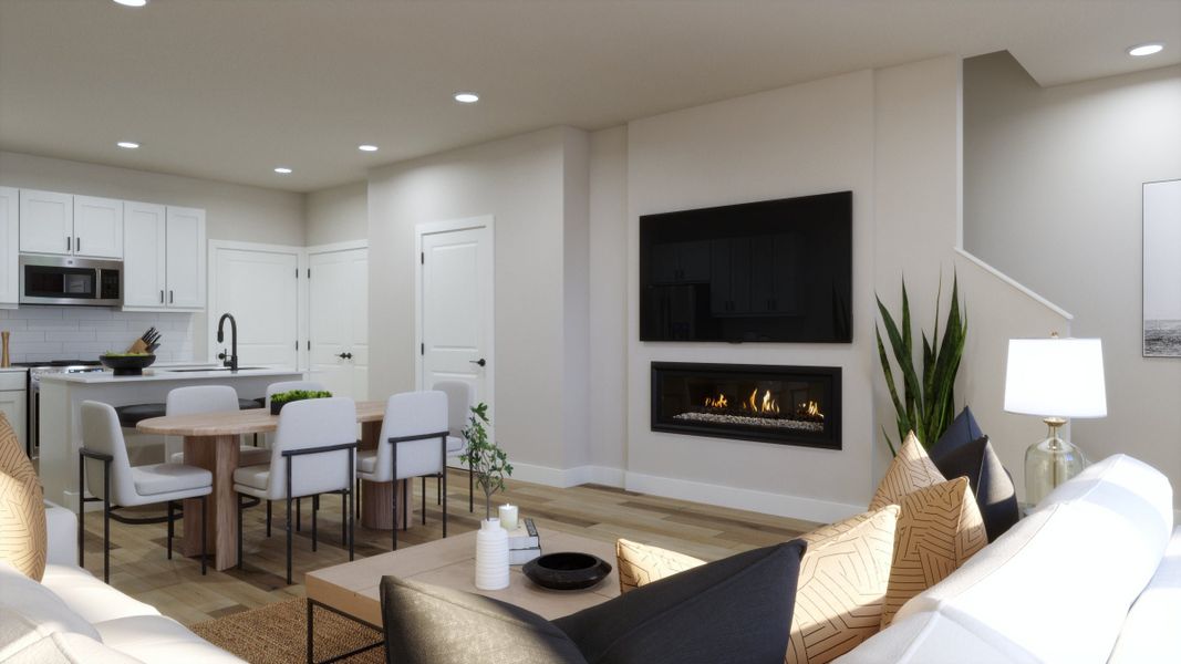 Representative furnished interior of a home built from the A by Trumark Homes in Erie Highlands, Erie (Image 8).