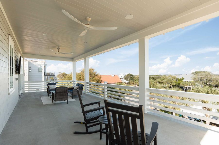 Exterior details and patio area of a home in , Isle Of Palms (Image 30).