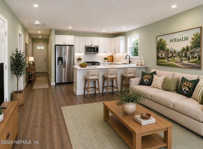 Furnished interior view inside a new home in , Jacksonville (Image 3).
