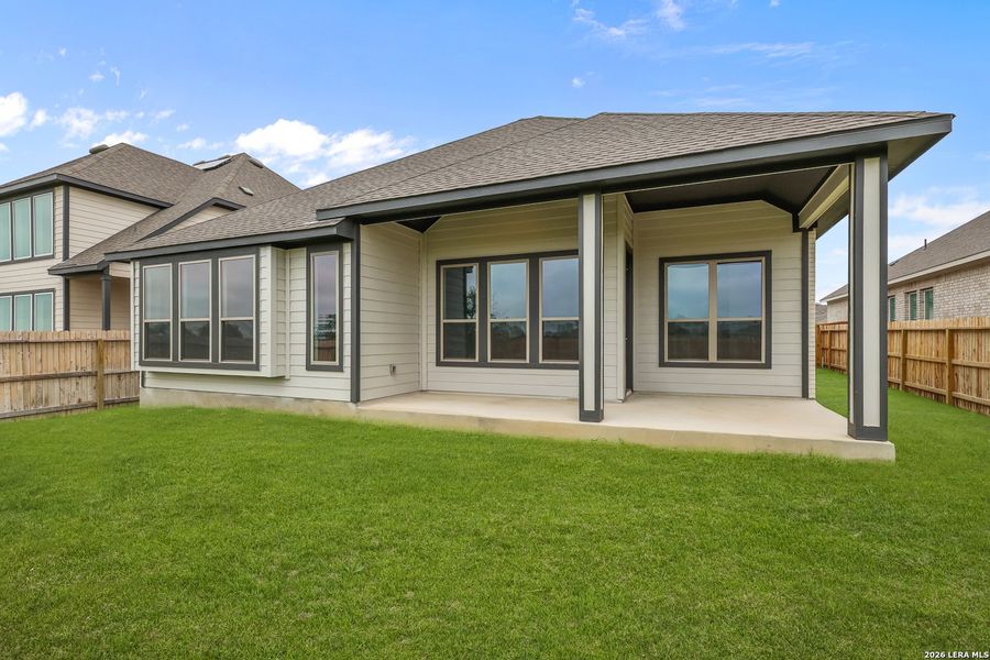 Exterior details and patio area of a home in Megan's Landing, Castroville (Image 23).