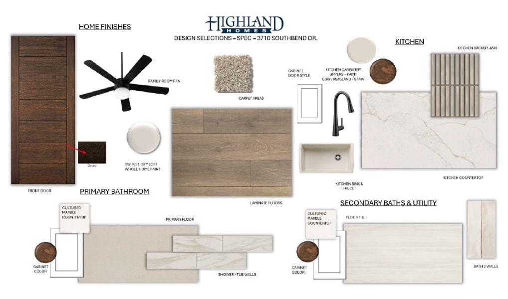 Sample of building materials used in homes in Gateway Village - The Reserve, Denison (Image 24). Sample of building materials used in homes in Gateway Village - The Reserve, Denison (Image 24).