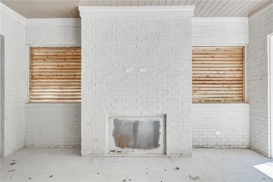 Exterior details and patio area of a home in , Atlanta (Image 3).