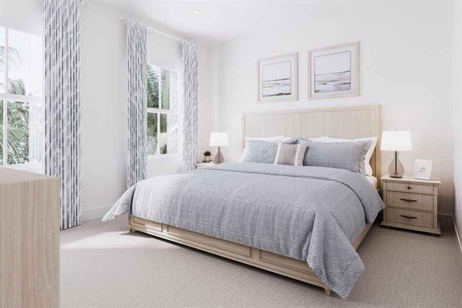 Representative furnished interior of a home built from the Heritage Bay by Ryan Homes in Lake Mattie Preserve, Auburndale (Image 9).