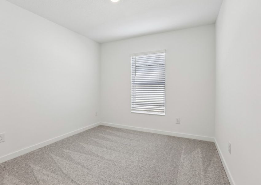 Each bedroom includes carpets, a closet and a bright window