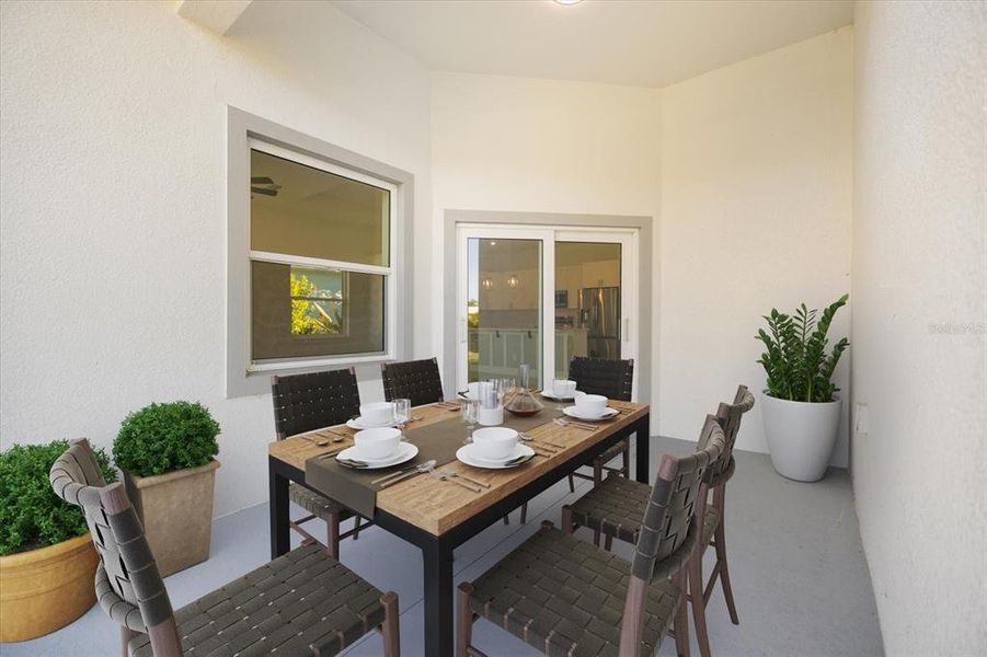 Exterior details and patio area of a home in , Rotonda West (Image 3).