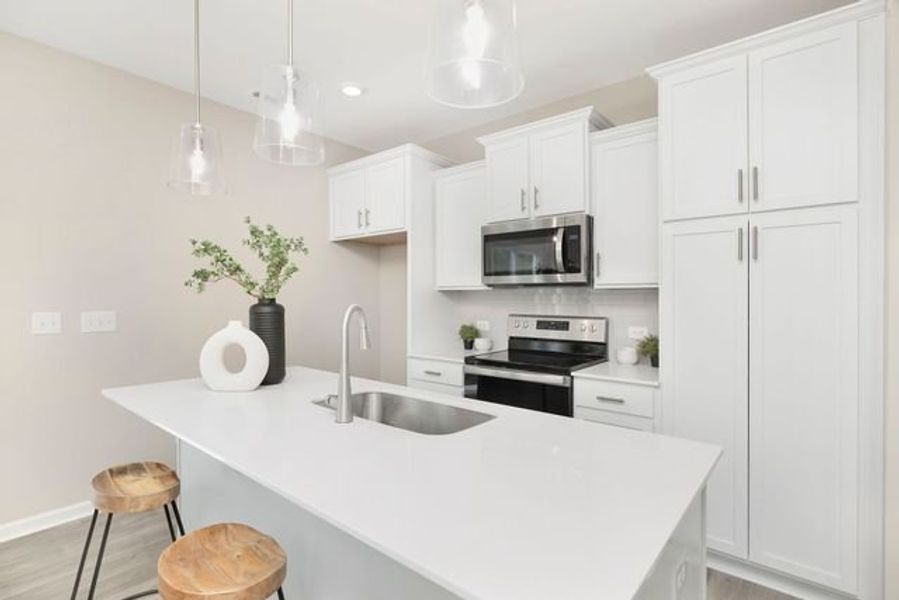 Representative furnished interior of a home built from the Canterbury by True Homes in Reedy Fork Middleton, Greensboro (Image 6).