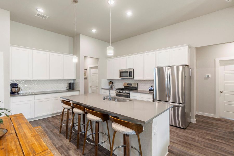Furnished interior view inside a new home in Moran Ranch, Willis (Image 9). Furnished interior view inside a new home in Moran Ranch, Willis (Image 9).