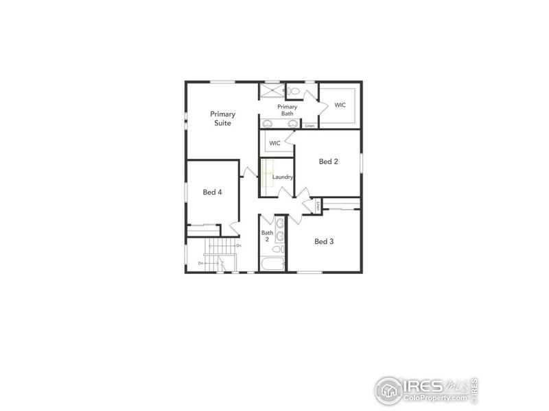 2D floor plan layout of this home in , Johnstown, CO (Image 4). 2D floor plan layout of this home in , Johnstown, CO (Image 4).