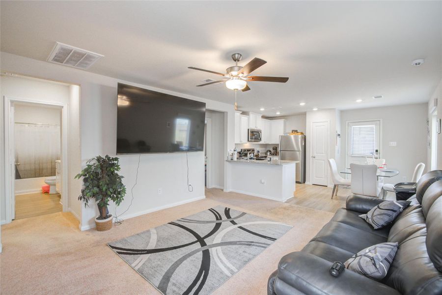 Furnished interior view inside a new home in Wayside Village, Houston (Image 12).