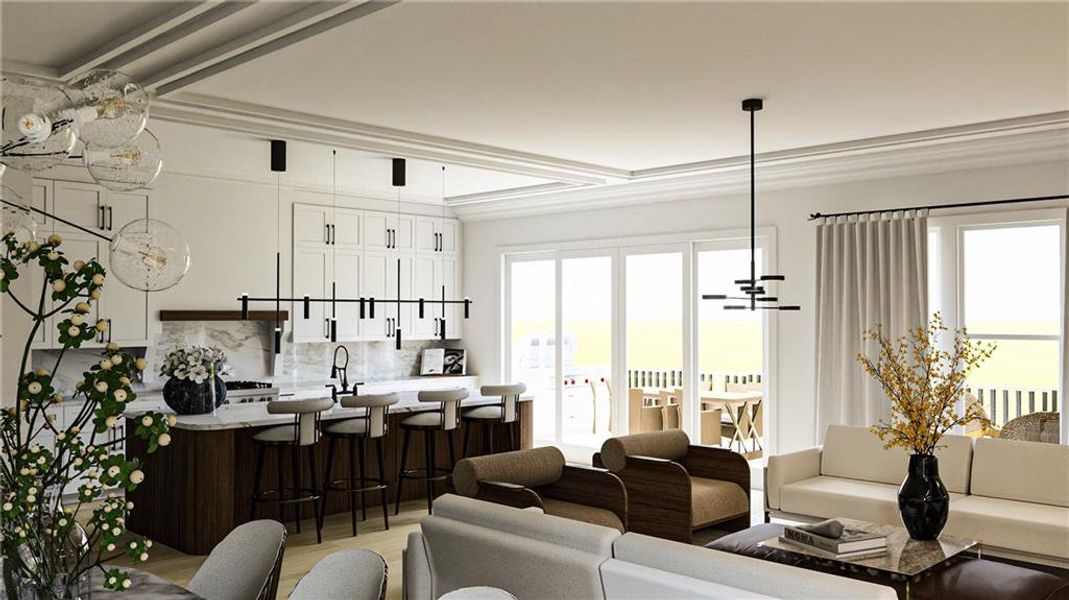 Furnished interior view inside a new home in , Milton (Image 14). Furnished interior view inside a new home in , Milton (Image 14).