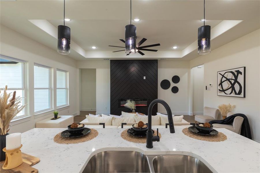 Furnished interior view inside a new home in , Dallas (Image 29). Furnished interior view inside a new home in , Dallas (Image 29).