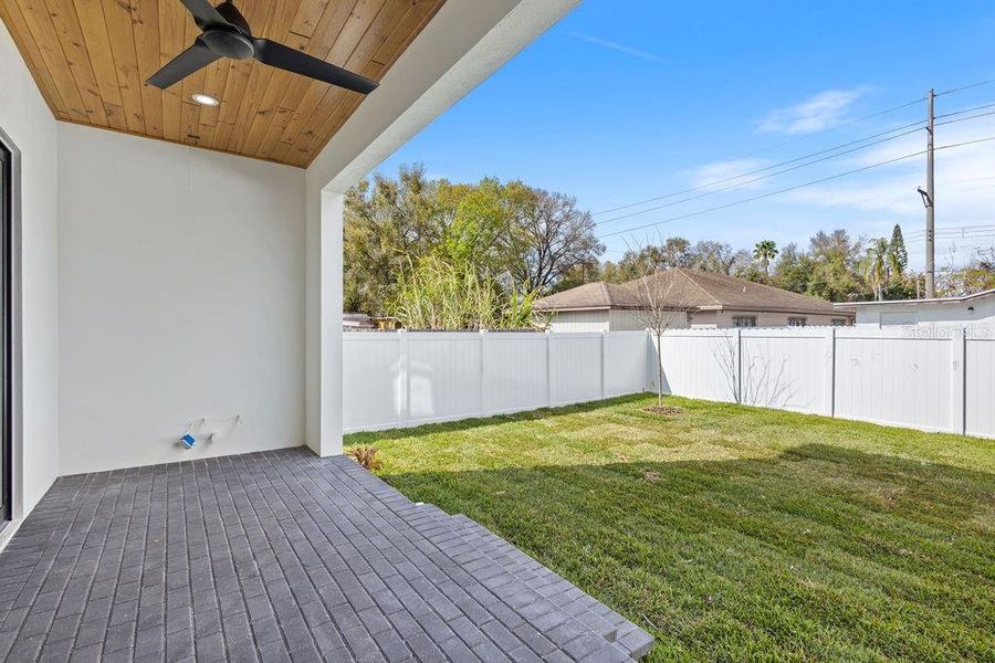 Exterior details and patio area of a home in , Tampa (Image 30). Exterior details and patio area of a home in , Tampa (Image 30).