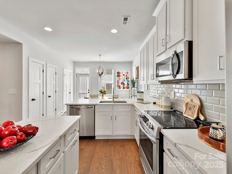Furnished interior view inside a new home in LOSO Terraces, Charlotte (Image 7). Furnished interior view inside a new home in LOSO Terraces, Charlotte (Image 7).