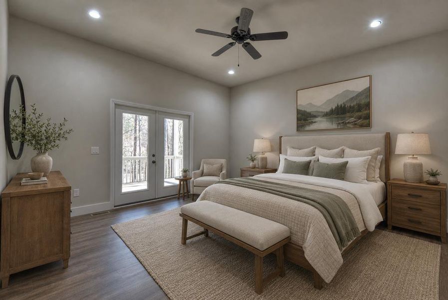 Furnished interior view inside a new home in , Ellijay (Image 15). Furnished interior view inside a new home in , Ellijay (Image 15).