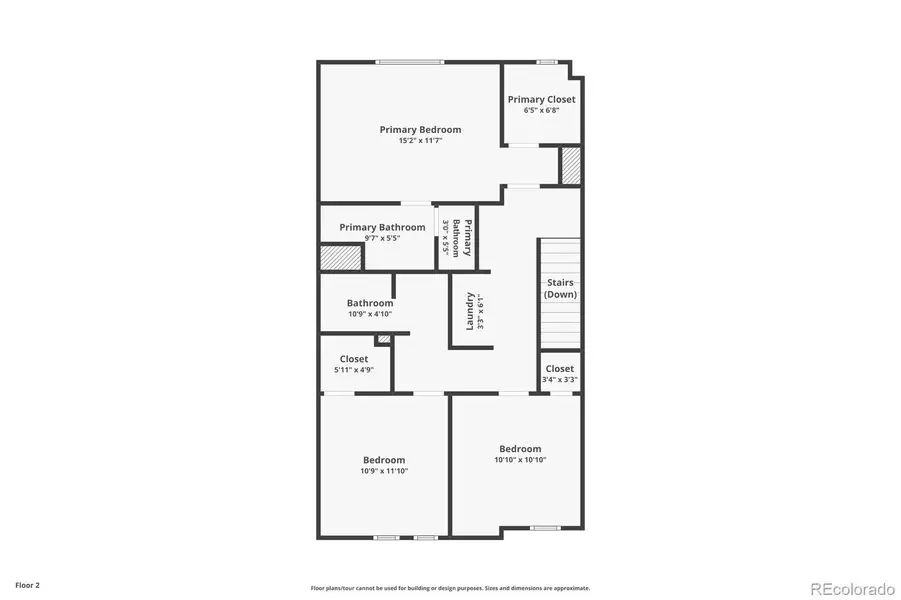 2D floor plan layout of this home in , Colorado Springs, CO (Image 2). 2D floor plan layout of this home in , Colorado Springs, CO (Image 2).