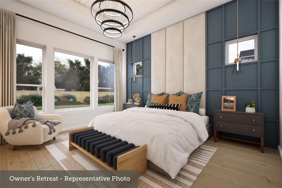 Furnished interior view inside a new home in Crighton Cove - Enclave Collection, Conroe (Image 6).