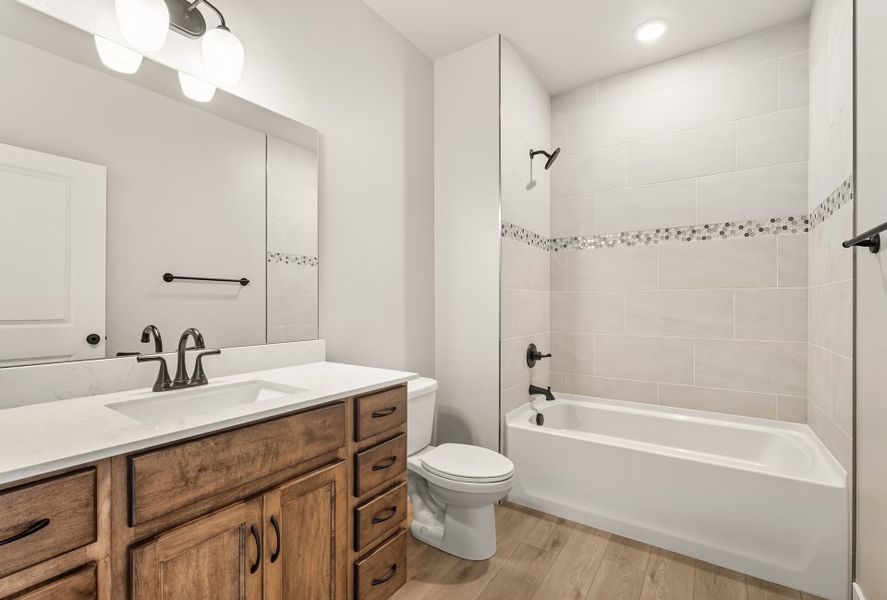Furnished interior view inside a new home in The Lakes at Centerra - North Shore Flats, Loveland (Image 8).