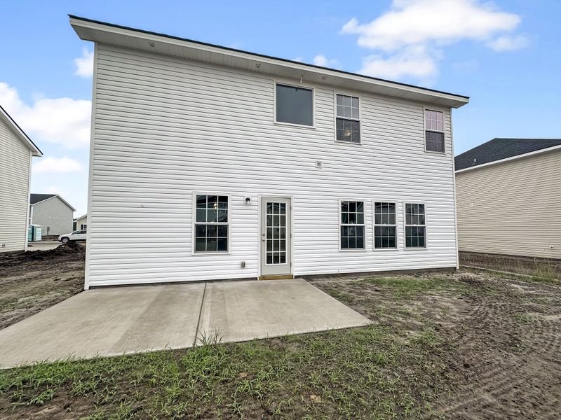 Exterior details and patio area of a home in Tranquil South, Hinesville (Image 2).