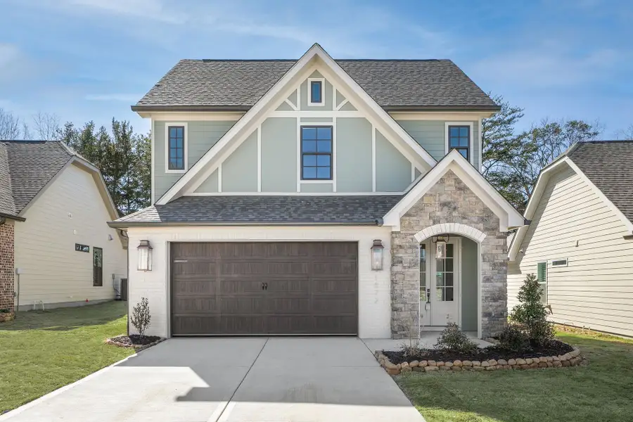 Representative exterior photo of a completed home built from the The Everwood by Greentech Homes LLC in Heritage Walk, Chattanooga, TN (Image 1).