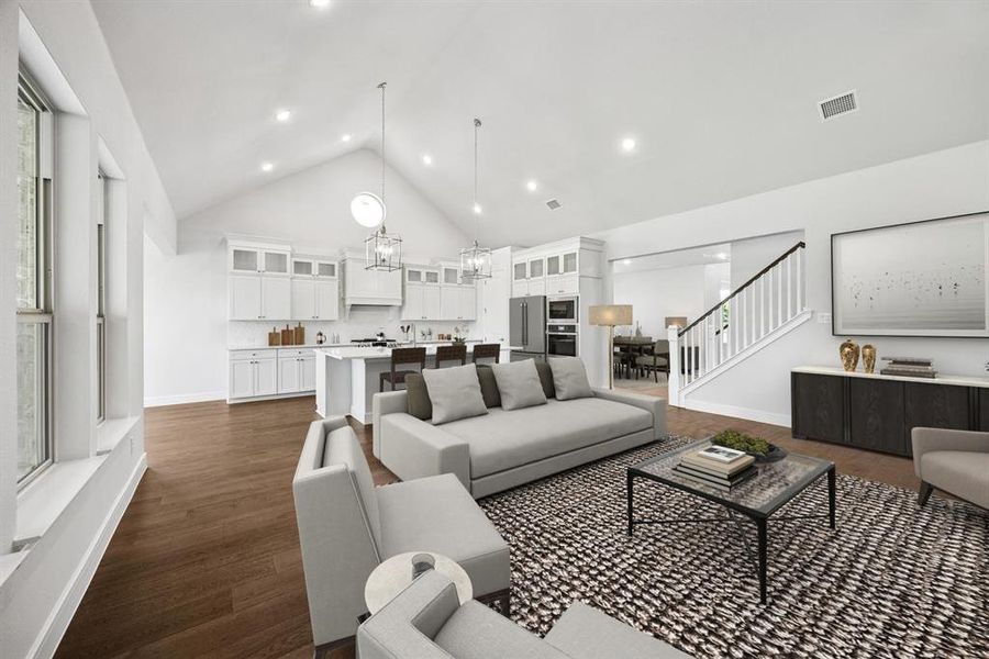 Furnished interior view inside a new home in Lincoln Pointe, Van Alstyne (Image 6). Furnished interior view inside a new home in Lincoln Pointe, Van Alstyne (Image 6).