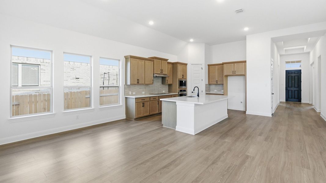 Furnished interior view inside a new home in Oaks at San Gabriel, Georgetown (Image 7).