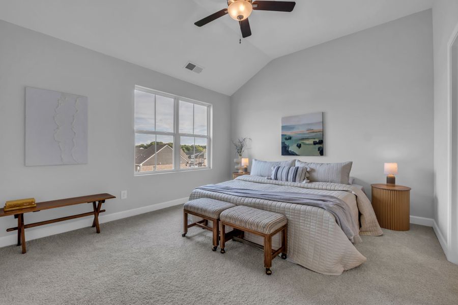 Relaxing Owner’s Suite in The Harrington Townhome