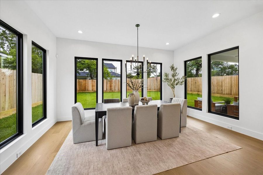 Furnished interior view inside a new home in , Houston (Image 26).
