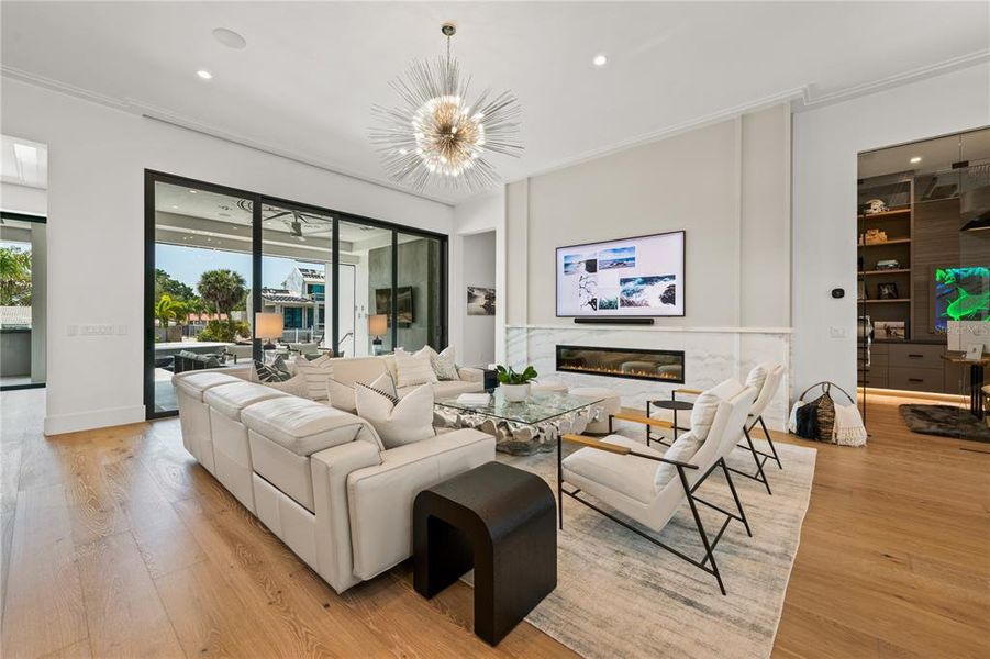 Furnished interior view inside a new home in , Sarasota (Image 45). Furnished interior view inside a new home in , Sarasota (Image 45).