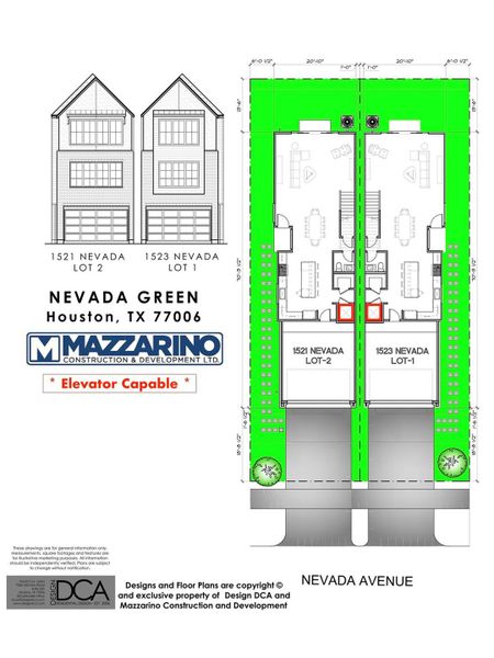 Please be aware that these plans are the property of the architect/builder designer that designed them not DUX Realty, Mazzarino Construction or 1523 NEVADA LLC. Please be aware that these plans are the property of the architect and are protected from reproduction and sharing under copyright law. These drawing are for general information only. Measurements, square footages and features are for illustrative marketing purposes. All information should be independently verified.