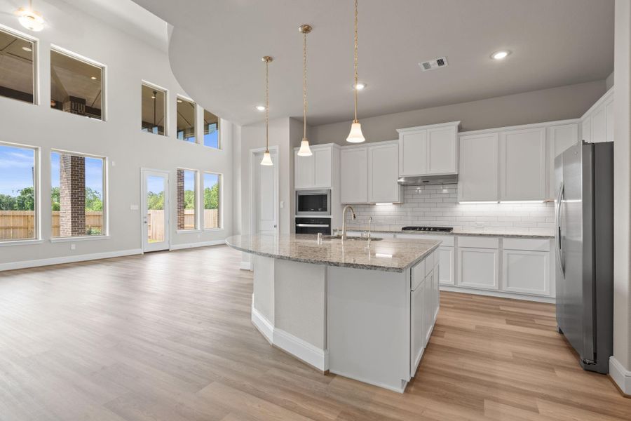 Furnished interior view inside a new home in Coastal Point, League City (Image 5).