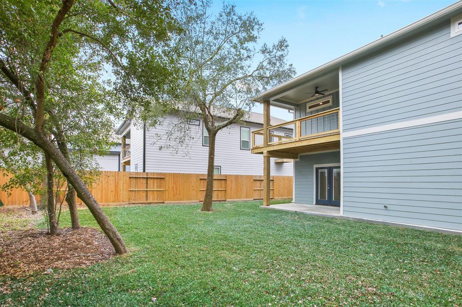 Large yard with room to entertain