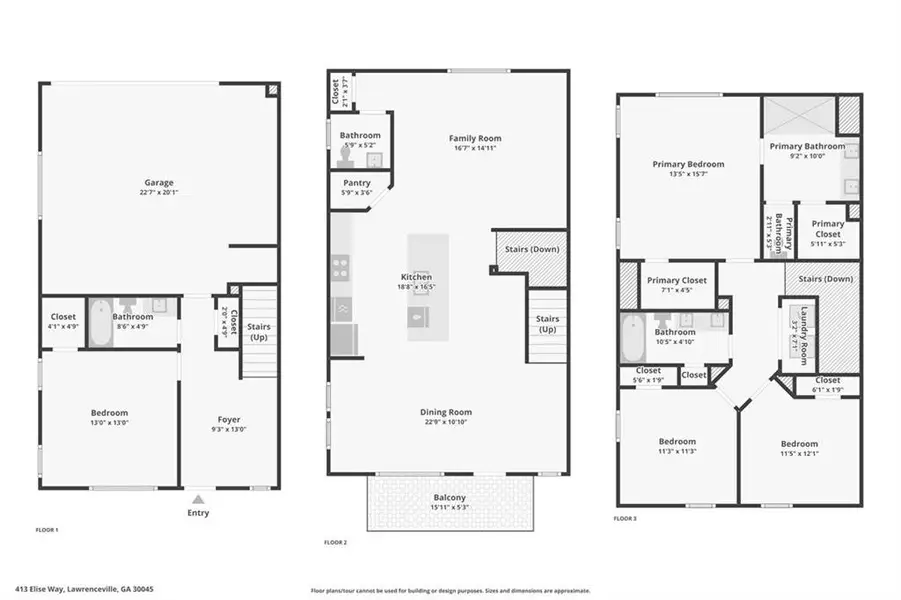 2D floor plan layout of this home in , Lawrenceville, GA (Image 32).