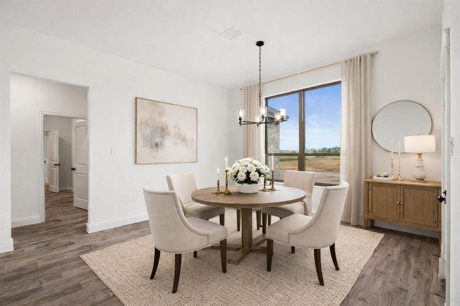 Furnished interior view inside a new home in , Waxahachie (Image 12).