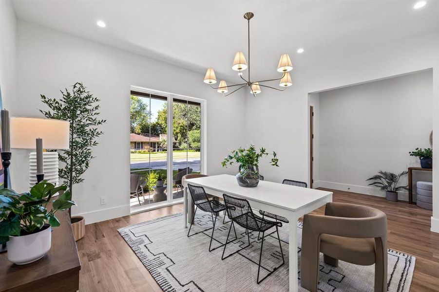 Furnished interior view inside a new home in , Dallas (Image 19). Furnished interior view inside a new home in , Dallas (Image 19).