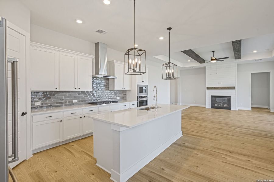 Furnished interior view inside a new home in Potranco West, Castroville (Image 7).