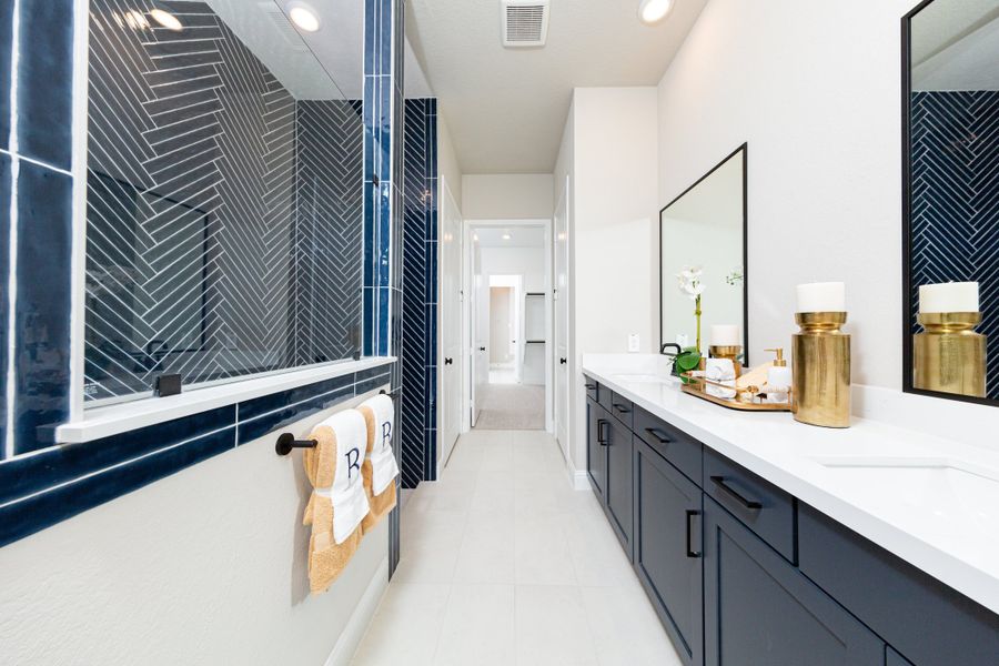 Furnished interior view inside a new home in Bridgeland: Signature Collection, Cypress (Image 9). Furnished interior view inside a new home in Bridgeland: Signature Collection, Cypress (Image 9).