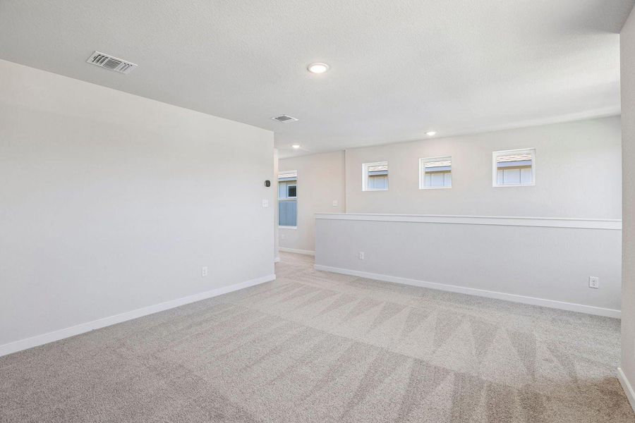 Spacious, unfurnished interior of a new home in Avery Centre, Round Rock (Image 12). Spacious, unfurnished interior of a new home in Avery Centre, Round Rock (Image 12).